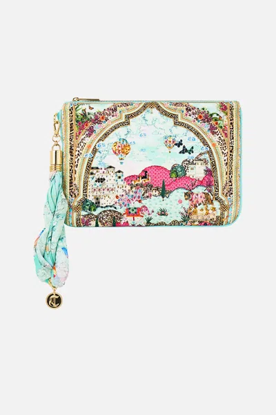 Camilla Scarf Clutch Miniature Moments In Orange