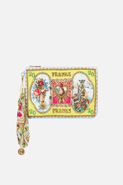 Camilla Scarf Clutch Painted Prayers In Yellow