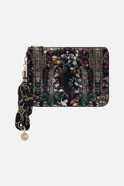 Camilla Scarf Clutch Palacio Poetry In Blue