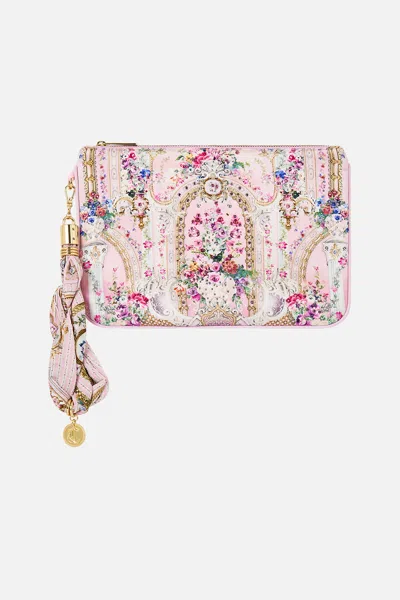 Camilla Scarf Clutch Palatial Pastels In White