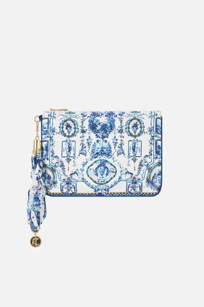 Camilla Scarf Clutch The Porcelain Parlour In White