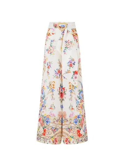 Camilla Scarf-belt Trousers In Neutral