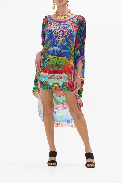 Camilla Scoop Back Hem Dress Midnight Muses In Gray