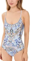 Camilla Floral Printed One-piece Swimsuit In Al Manial Palace Memoirs