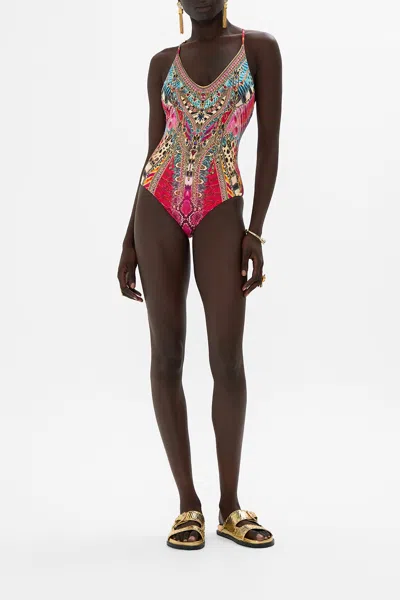 Camilla Scoop Neck One Piece Sahara Supernatural In Pink