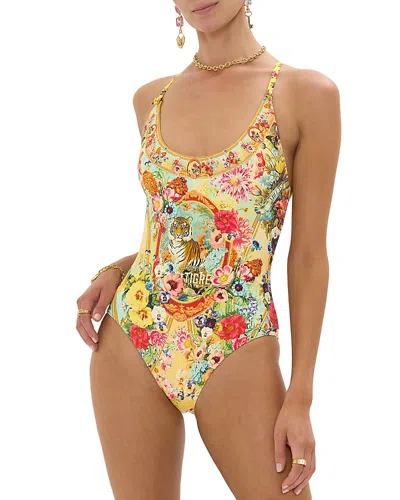 Camilla Scoop Neck One Piece Swimsuit In Multi
