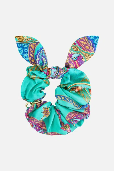 Camilla Scrunchie With Tie And Charm The Concubines Corridor In Multi