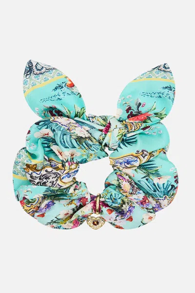 Camilla Scrunchie With Trinket Gardens Of Queluz In Blue