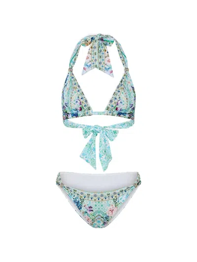 Camilla Self-tie Bikini In Blue