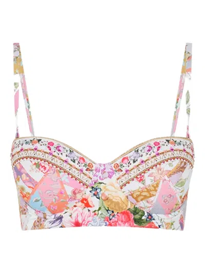 Camilla Sew Yesterday Bikini Top In Multi