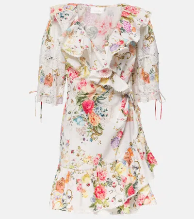 Camilla Sew Yesterday Floral Cotton Wrap Dress In Multicoloured