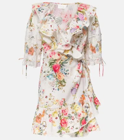 Camilla Sew Yesterday Floral Cotton Wrap Dress In Multicolor