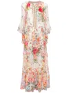 Camilla Wide Sleeve Gathered Dress Sew Yesterday In Nude