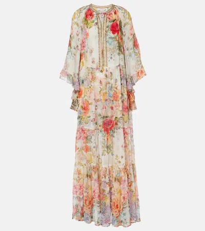 CAMILLA SEW YESTERDAY SILK MAXI DRESS