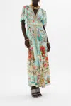 Camilla V Neck Bias Slip Dress With Back Frill The Jewellery Museum