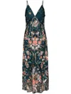 Camilla She Who Wears The Crown Slip Dress In Green