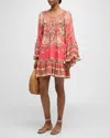 Camilla A Line Frill Dress Shell Games In Shell Games