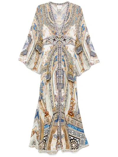 Camilla Palazzo Play Date Maxi Dress In Neutrals