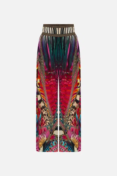 Camilla Shirred Waist Pant Sahara Supernatural In Pattern