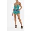 Camilla Shoestring Strap Playsuit Land Of Wonder In Land Of Wonder