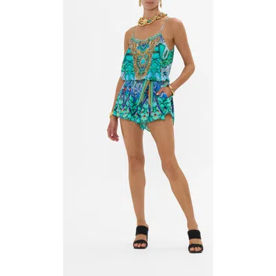 Camilla Shoestring Strap Playsuit Land Of Wonder