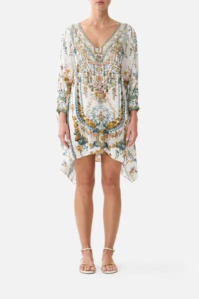 Camilla Short Kaftan With Cuff Ballad Of The Bibliothèque In Multi