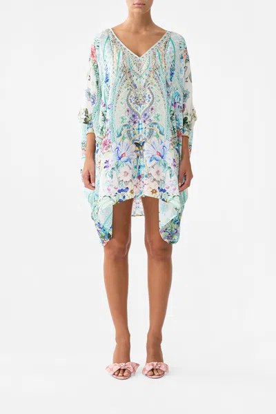 Camilla Short Kaftan With Cuff Sunrise In Sintra In Blue