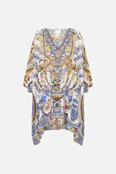 Camilla Short Kaftan With Cuff The Pottery Parlour In Multi