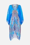 Camilla Short Kaftan With Hardware Footsteps In Folklore In Multi