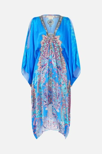 Camilla Short Kaftan With Hardware Footsteps In Folklore In Multi