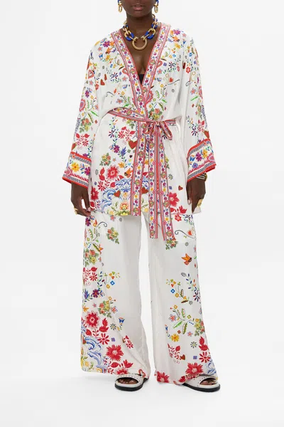 Camilla Short Kimono Wrap Faith In White