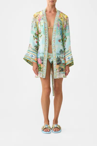 Camilla Short Kimono Wrap Tales Of Topkapi Palace In Yellow