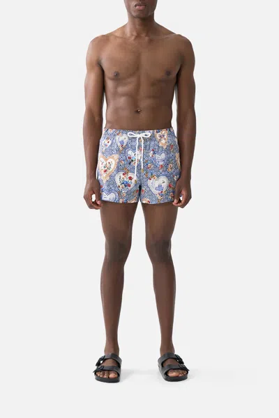 Camilla Short Length Boardshort With Elastic Waist The Pottery Parlour In Multi