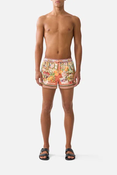 Camilla Short Length Boardshort With Elastic Waist Va Va Vintage In Multi