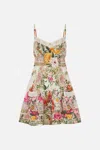 Camilla Short Pintuck Dress With Pockets Egyptian Rose