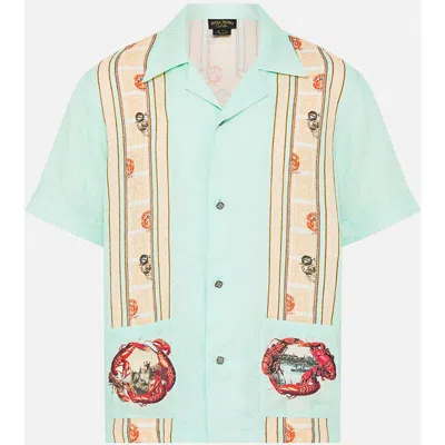 Camilla Short Sleeve Cabana Shirt With Love From Türkiye In Green