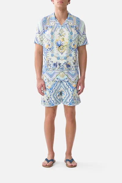 Camilla Short Sleeve Camp Collared Shirt My Homespun Heart In Multi