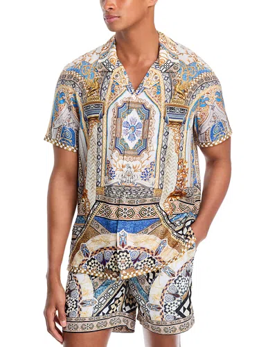 Camilla Short Sleeve Camp Collared Shirt Make Me Your Mosaic