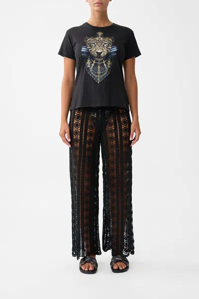 Camilla Short Sleeve Easy Tee Song Of The Solstice In Black