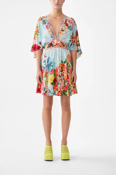 Camilla Short Waisted Dress Papers And Curious Capers In Multi