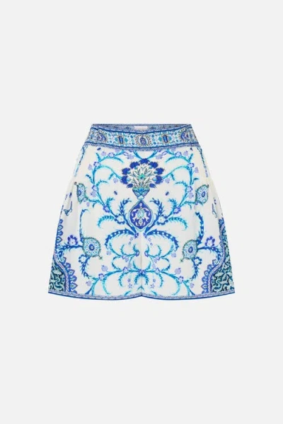 Camilla Shorts With Side Flounce Isnik Lullaby In Neutral