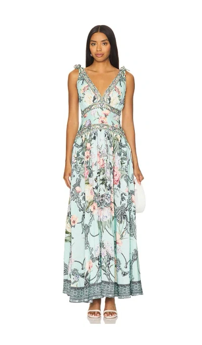 Camilla The Shoulder Dress In Petal Promise Land