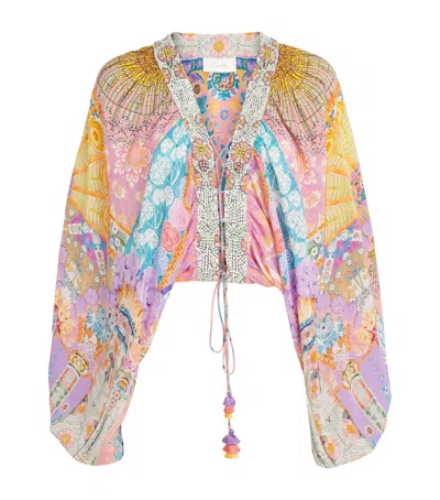 Camilla Silk Blouse In Pink