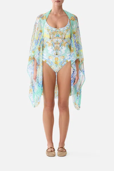 Camilla Silk Chiffon Shrug Dial Up The Tiles In Multi