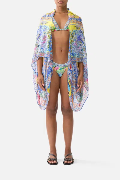 Camilla Silk Chiffon Shrug Sultanahmet Summer In Multi