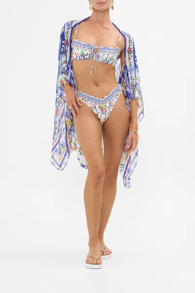 Camilla Silk Chiffon Shrug Tiles Darls In Multi