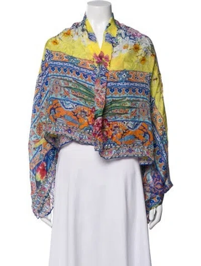 Pre-owned Camilla Silk Floral Print Lounge Set In Multicolor