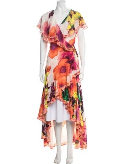 Pre-owned Camilla Silk Floral Print Robe In Multi