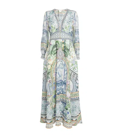CAMILLA SILK JARDIM PARTY MAXI DRESS