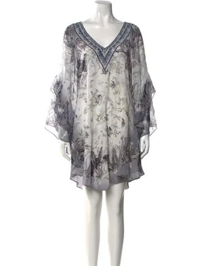 Pre-owned Camilla Silk Knee-length Dress In Multi